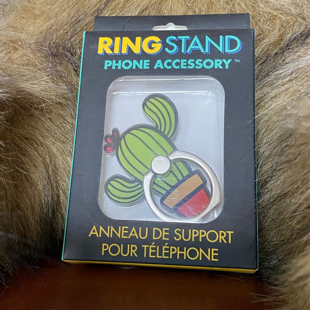Cute Cactus Ring Stand